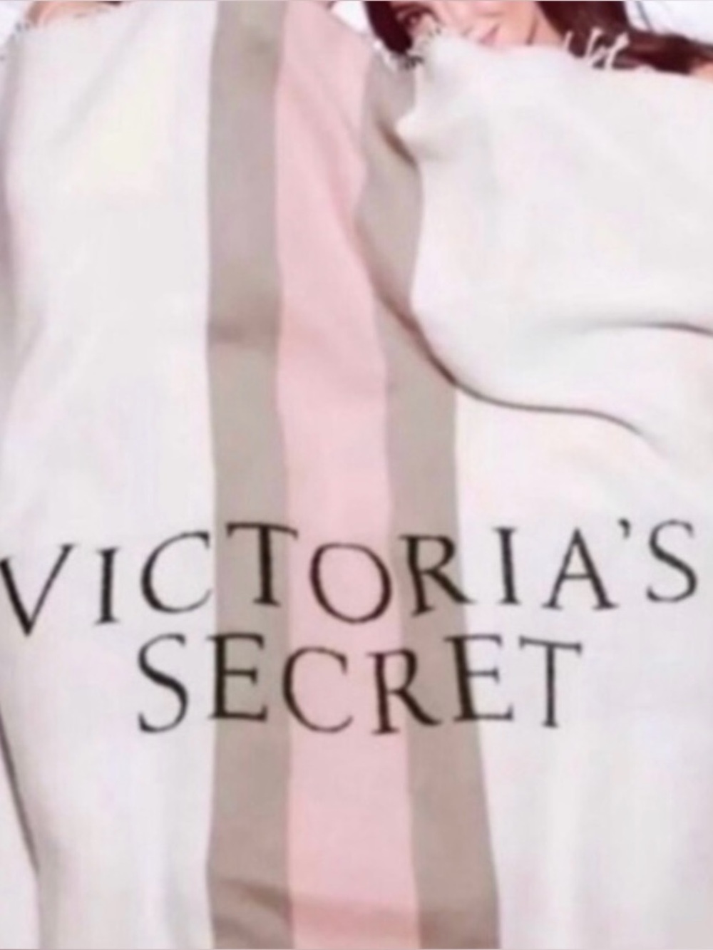 Victoria secret fringed blanket